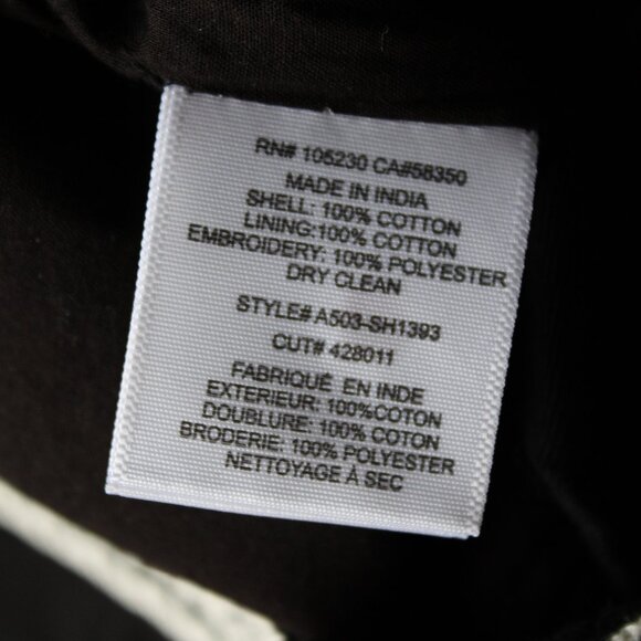 NWT Joie Gerardine Black & White Embroidered Shorts Chino Style Size 2 - Picture 7 of 10